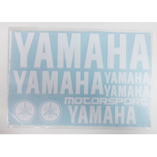 Наклейка лист Yamaha під оригінал біла