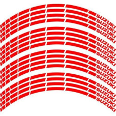 Наклейка на обід колеса Suzuki Red