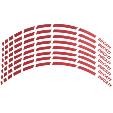 Наклейка на обід колеса Ducati Red
