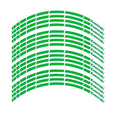 Наклейка на обід колеса Kawasaki Green