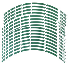 Наклейка на обід колеса Yamaha Green