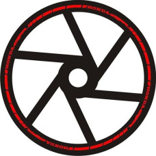 Наклейка на обід колеса Honda CBR Red