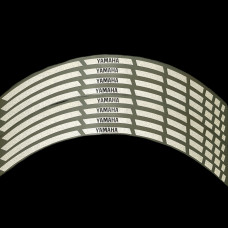 Наклейка на обід колеса Yamaha White