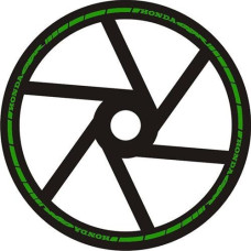 Наклейка на обід колеса Honda CBR Green