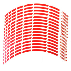 Наклейка на обід колеса Yamaha Red