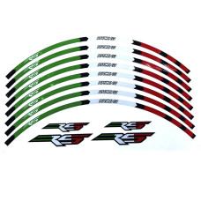Наклейка на обід колеса RC Racing Green-Red