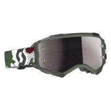 Маска кросова Goggle Fury 2728287081269, green white silver chrome works