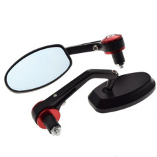 Дзеркала в торець керма LU0220 Black Red