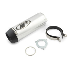 Глушник прямоток M4 Silver Alu (GSX-R, R6) G-1982