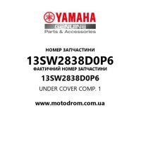 Yamaha OEM 13SW2838D0P6 — UNDER COVER COMP. 1
