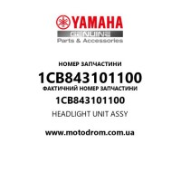Yamaha OEM 1CB843101100 — HEADLIGHT UNIT ASSY