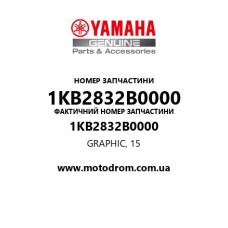 Yamaha OEM 1KB2832B0000 — GRAPHIC, 15