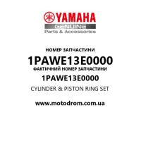 Yamaha OEM 1PAWE13E0000 — CYLINDER & PISTON RING SET