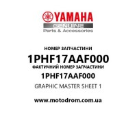 Yamaha OEM 1PHF17AAF000 — GRAPHIC MASTER SHEET 1