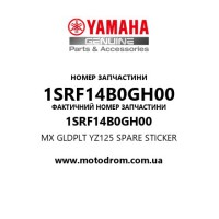 Yamaha OEM 1SRF14B0GH00 — MX GLDPLT YZ125 SPARE STICKER