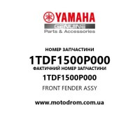 Yamaha OEM 1TDF1500P000 — FRONT FENDER ASSY