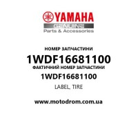 Yamaha OEM 1WDF16681100 — LABEL, TIRE