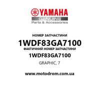Yamaha OEM 1WDF83GA7100 — GRAPHIC, 7