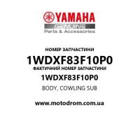 Yamaha OEM 1WDXF83F10P0 — BODY, COWLING SUB