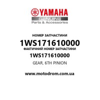 Yamaha OEM 1WS171610000 — GEAR, 6TH PINION