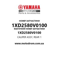Yamaha OEM 1XD2580V0100 — CALIPER ASSY, REAR 1