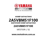 Yamaha OEM 2A5VBM51F100 — MFDT50R-L '02