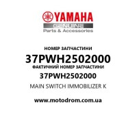 Yamaha OEM 37PWH2502000 — MAIN SWITCH IMMOBILIZER K