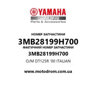 Yamaha OEM 3MB28199H700 — O/M DT125R '00 ITALIAN