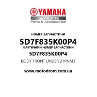 Yamaha OEM 5D7F835K00P4 — BODY FRONT UNDER 2   MNM3