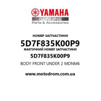 Yamaha OEM 5D7F835K00P9 — BODY FRONT UNDER 2  MDNM6