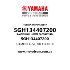 Yamaha OEM 5GH134407200 — ELEMENT ASSY, OIL CLEANER