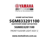 Yamaha OEM 5GM833201100 — FRONT FLASHER LIGHT ASSY 2