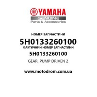 Yamaha OEM 5H0133260100 — GEAR, PUMP DRIVEN 2