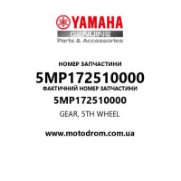 Yamaha OEM 5MP172510000 — GEAR, 5TH WHEEL