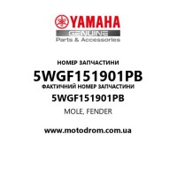 Yamaha OEM 5WGF151901PB — MOLE, FENDER
