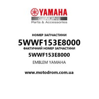 Yamaha OEM 5WWF153E8000 — EMBLEM YAMAHA