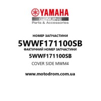 Yamaha OEM 5WWF171100SB — COVER SIDE           MWM4