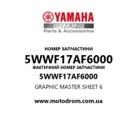 Yamaha OEM 5WWF17AF6000 — GRAPHIC MASTER SHEET 6