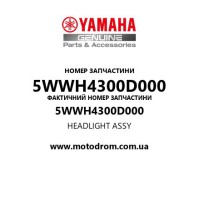 Yamaha OEM 5WWH4300D000 — HEADLIGHT ASSY