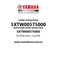 Yamaha OEM 5XTW00575000 — PISTON ASSY, CALIPER