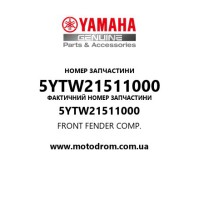 Yamaha OEM 5YTW21511000 — FRONT FENDER COMP.