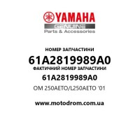 Yamaha OEM 61A2819989A0 — OM 250AETO/L250AETO '01