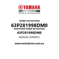 Yamaha OEM 63P281998DM0 — MANUAL,OWNER'S