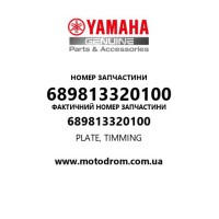 Yamaha OEM 689813320100 — PLATE, TIMMING