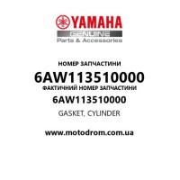 Yamaha OEM 6AW113510000 — GASKET, CYLINDER