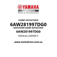 Yamaha OEM 6AW281997DG0 — MANUAL,OWNER'S