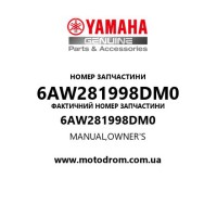 Yamaha OEM 6AW281998DM0 — MANUAL,OWNER'S
