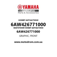 Yamaha OEM 6AW426771000 — GRAPHIC, FRONT