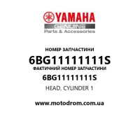 Yamaha OEM 6BG11111111S — HEAD, CYLINDER 1
