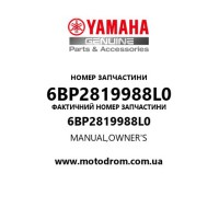 Yamaha OEM 6BP2819988L0 — MANUAL,OWNER'S